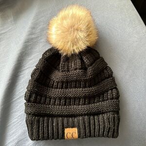 CC Black Knit Beanie